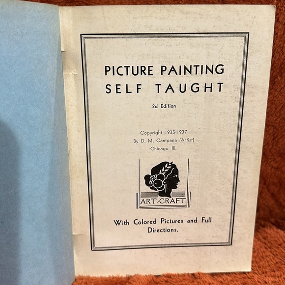Vintage Book 1935-37 “Picture Painting Self-Taught” By D.M. Campana - Picture 4 of 9